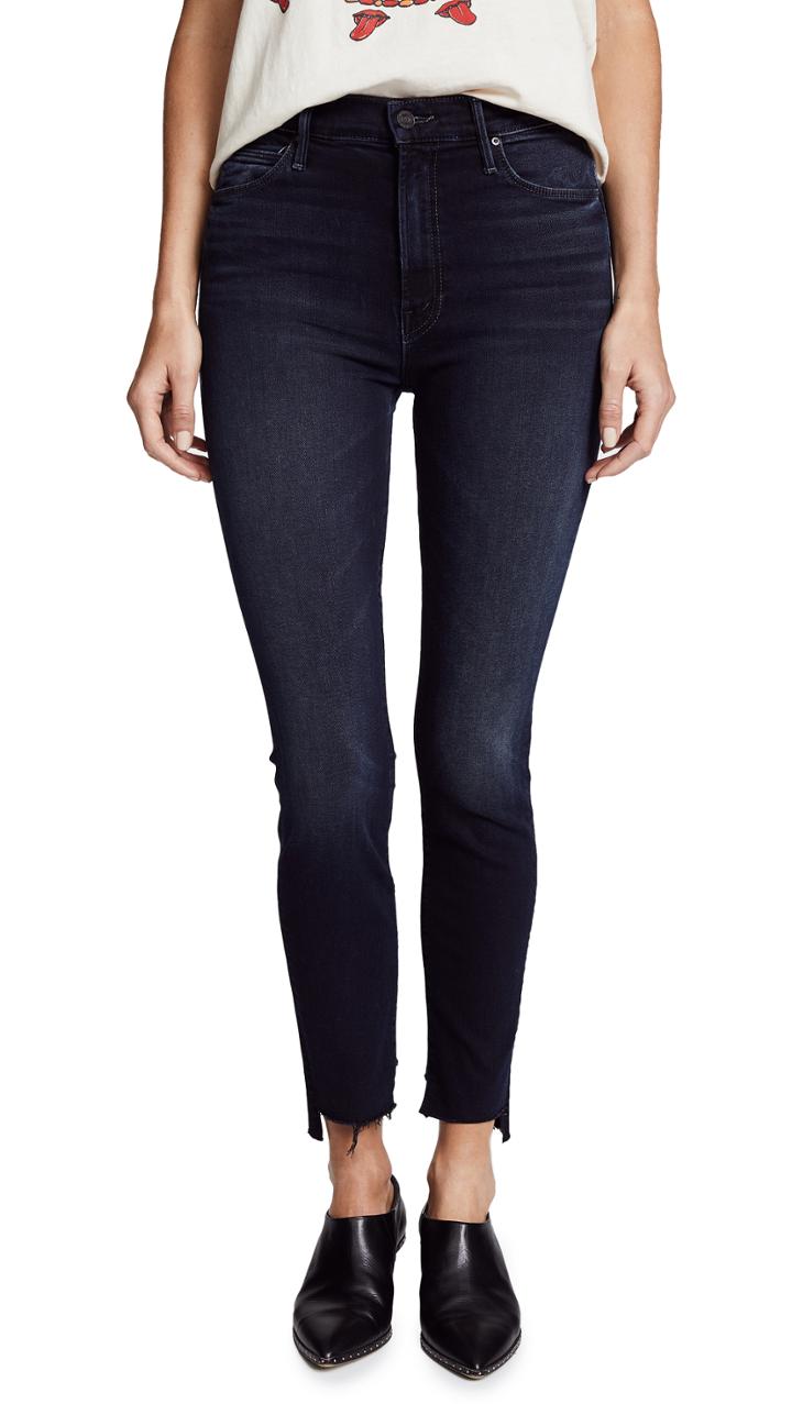 Mother The Stunner Zip Two Step Fray Jeans