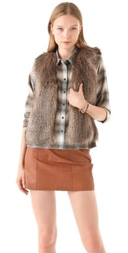 Club Monaco Matilda Faux Fur Vest