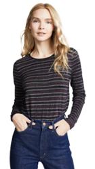 Bop Basics Metallic Stripe Pullover