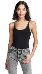 Alexander Wang Scoop Neck Tank With Ballchain Trim