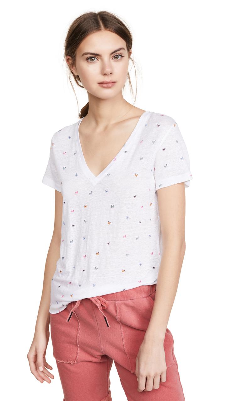 Rails Cara Rainbow Butterflies Tee