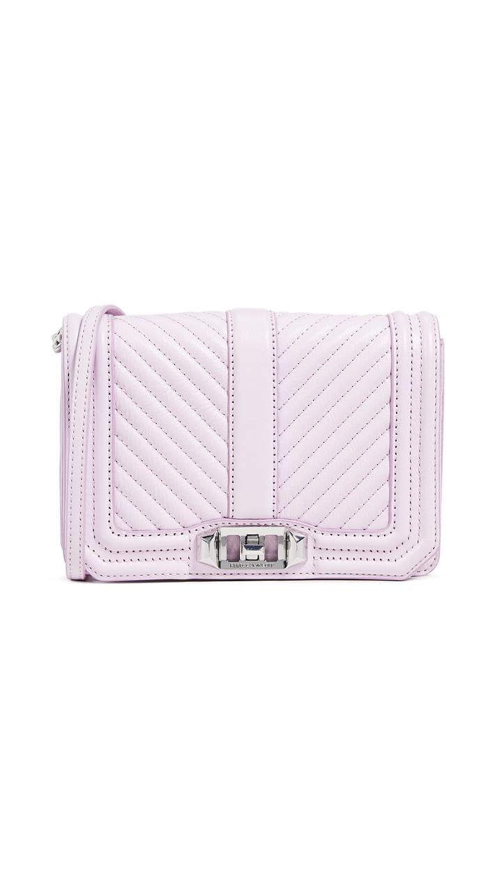 Rebecca Minkoff Chevron Quilted Small Love Crossbody
