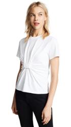 T By Alexander Wang High Twist Tee With Gathered Front