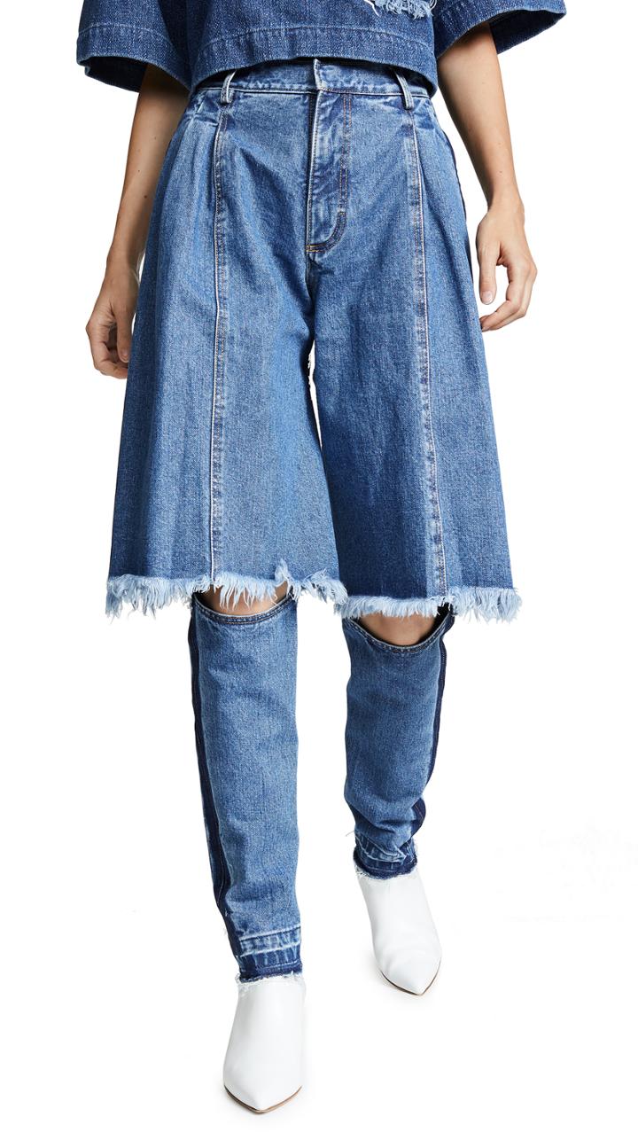Ksenia Schnaider Jeans With Contrast Sides