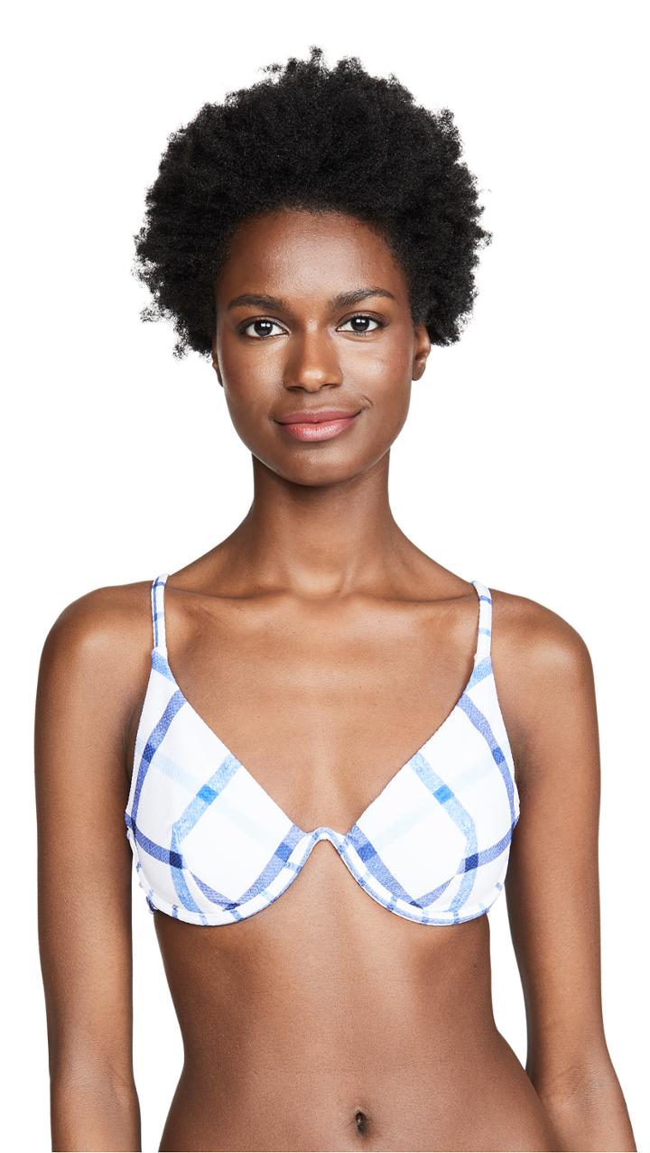Red Carter Ivy Bikini Top