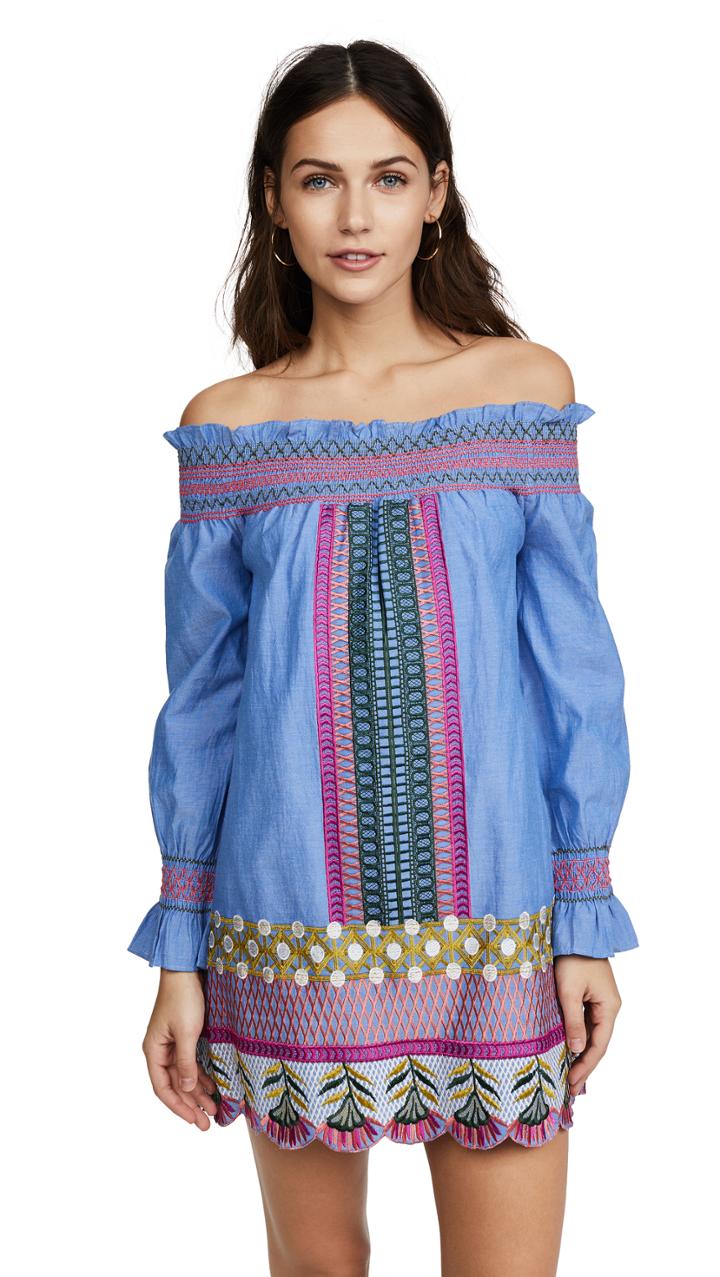 Rodarte Metallic Sequin Ruffle Skirt