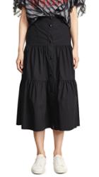 Red Valentino Button Front Skirt