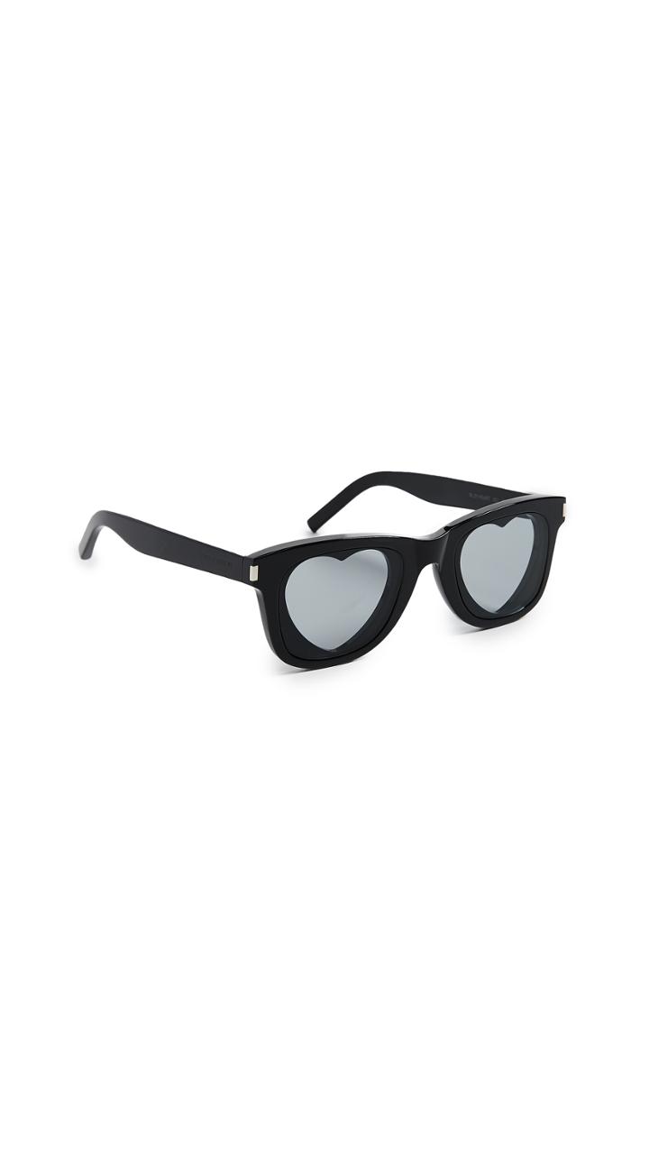 Saint Laurent Heart Lens Sunglasses