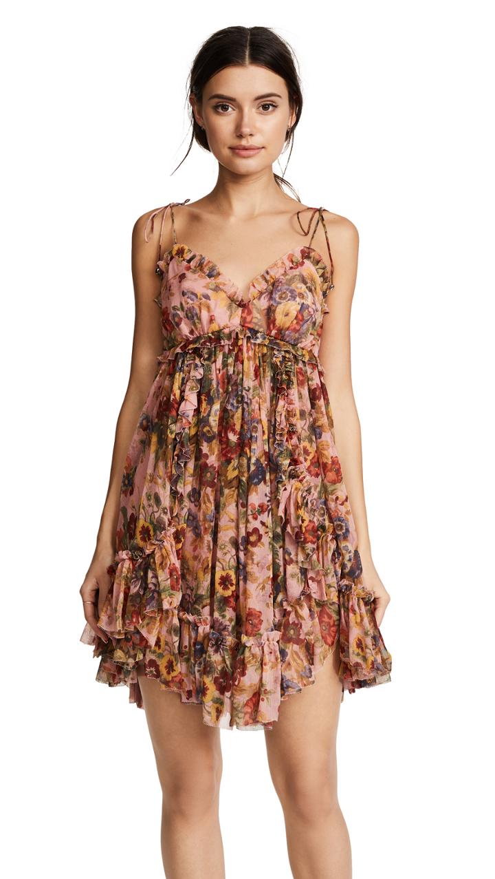 Zimmermann Lovelorn Frill Mini Dress