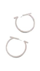 Salvatore Ferragamo Imitation Pearl Creola Hoop Earrings