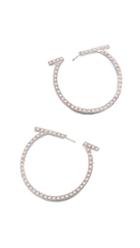 Salvatore Ferragamo Imitation Pearl Creola Hoop Earrings