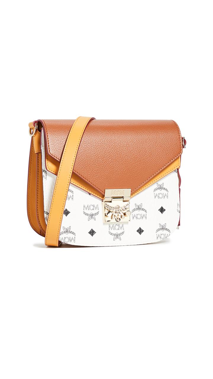 Mcm Patricia Visetos Block Small Shoulder Bag