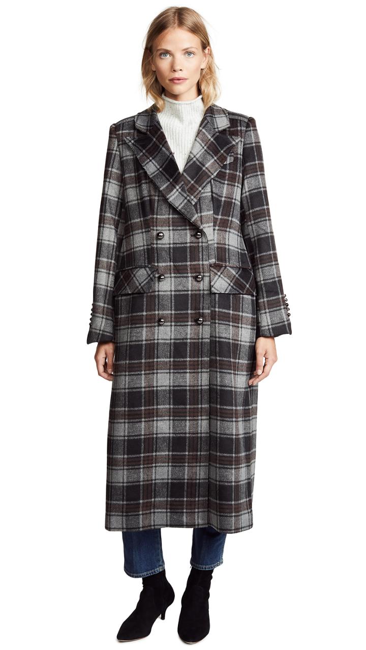 Sosken Gin Plaid Coat