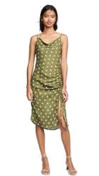 Chriselle Lim Collection Crean Olive Polka Dot Dress