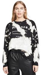 Proenza Schouler Pswl Long Sleeve Tie Dye T Shirt