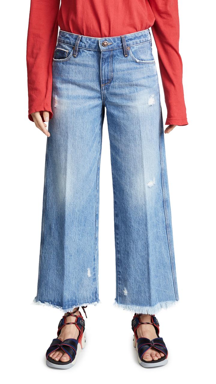 Tortoise Canni Slouchy Wide Leg Cropped Jeans