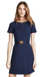 Tory Burch Short Sleeve Fit And Flare Dress