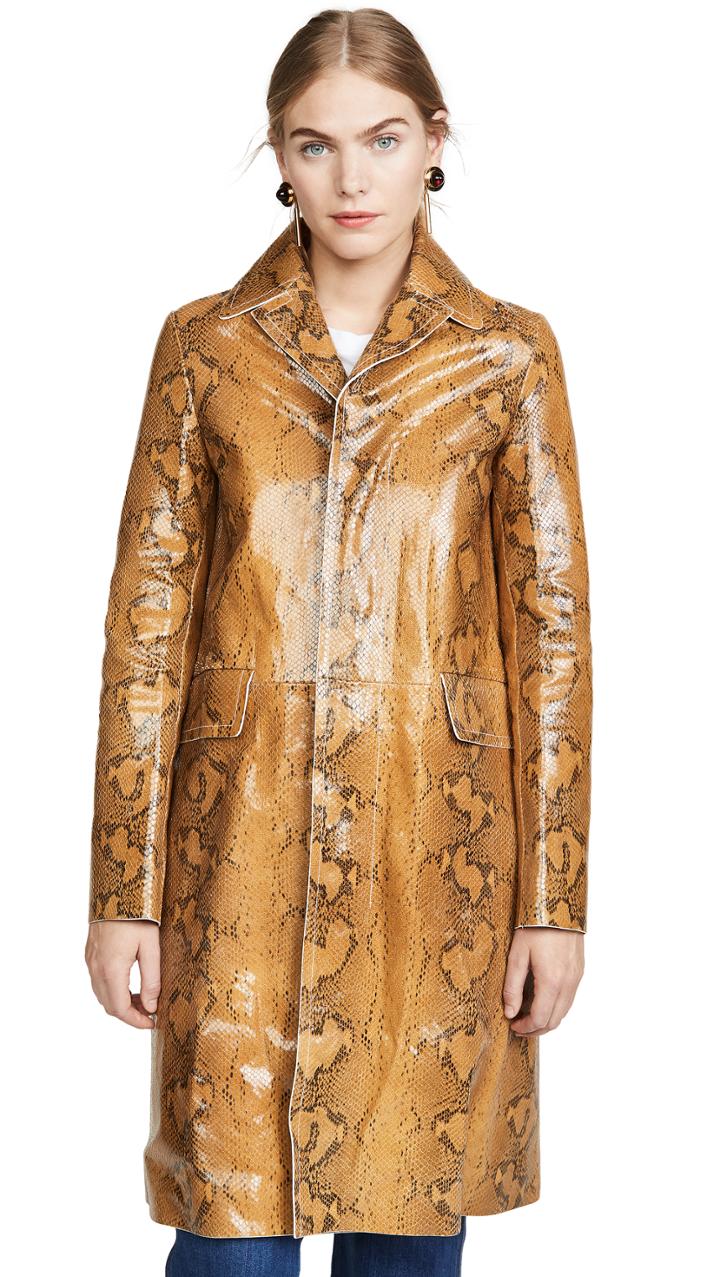 Marni Leather Snake Coat