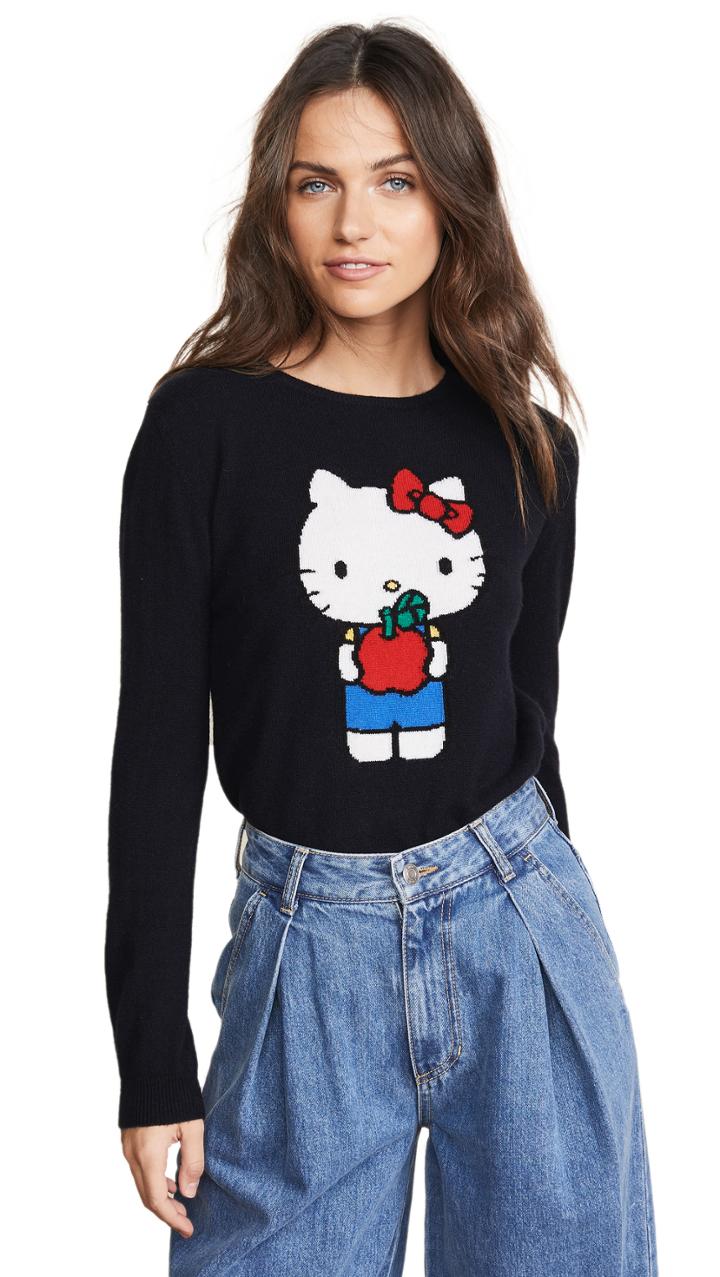 Chinti And Parker Hello Kitty Apples Cashmere Sweater