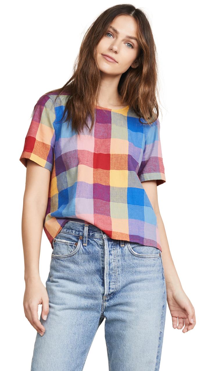 Madewell Plaid Tee