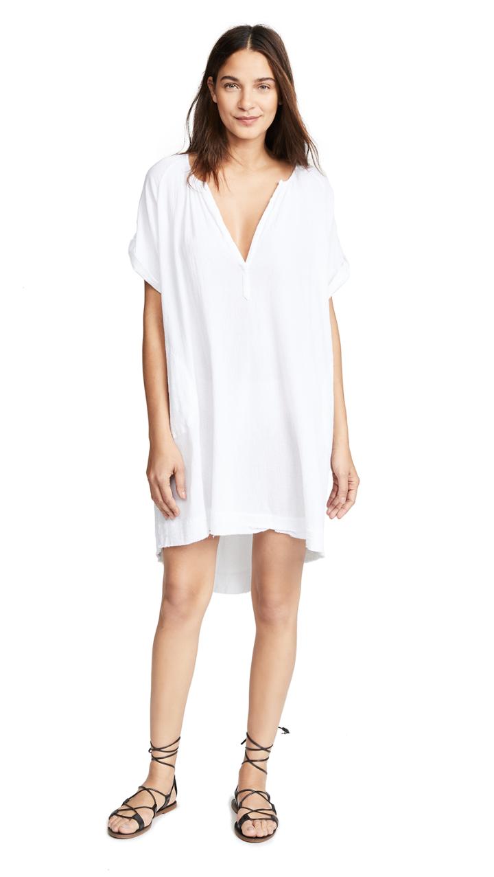 Atm Anthony Thomas Melillo Gauze V Neck Dress