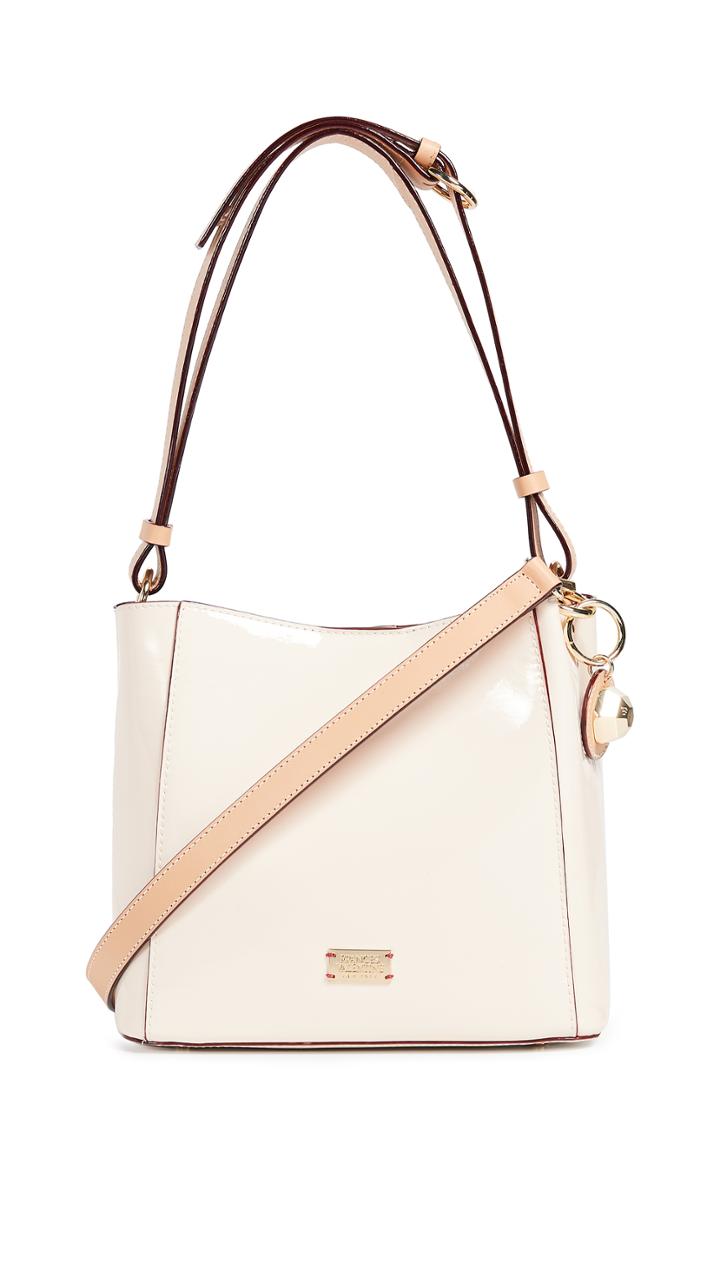 Frances Valentine Soft Patent Small Hobo Bag