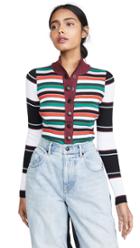 Proenza Schouler Pswl Rugby Striped Turtleneck Sweater