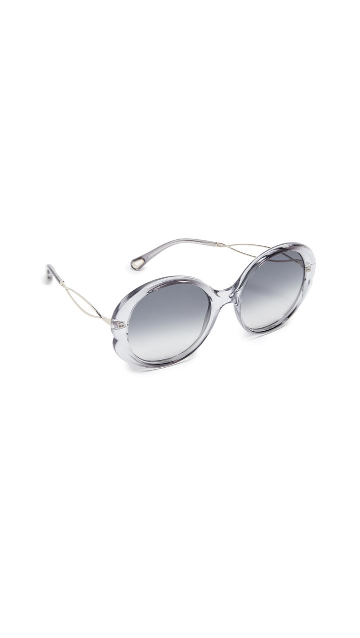 Chloe Petal Round Sunglasses