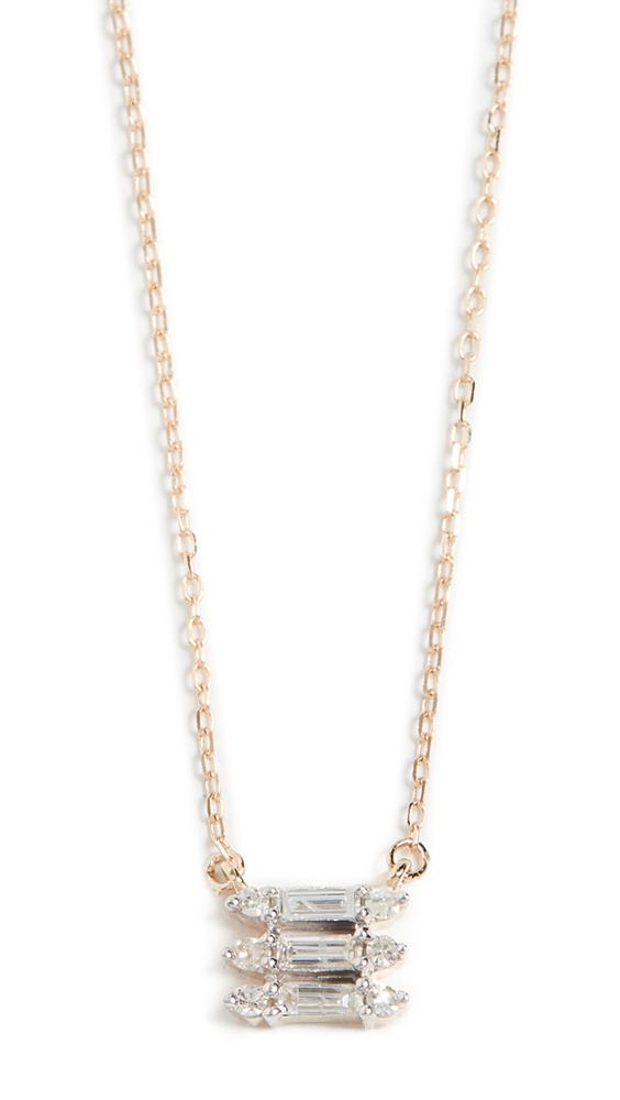 Adina Reyter 14k Triple Stack Baguette Necklace