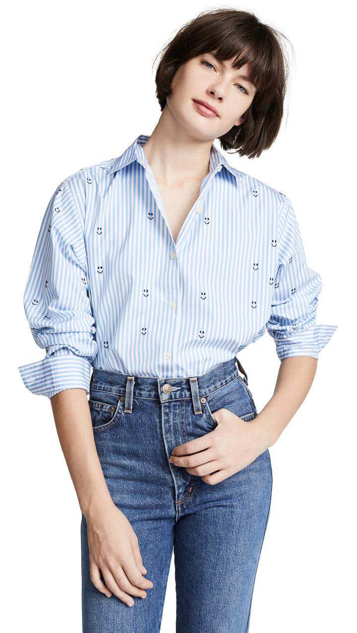 Kule The Hutton Embroidered Button Down