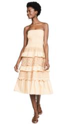Temptation Positano Verona Tiered Strapless Midi Dress