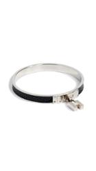 What Goes Around Comes Around Hermes Black Silver Kelly Bangle