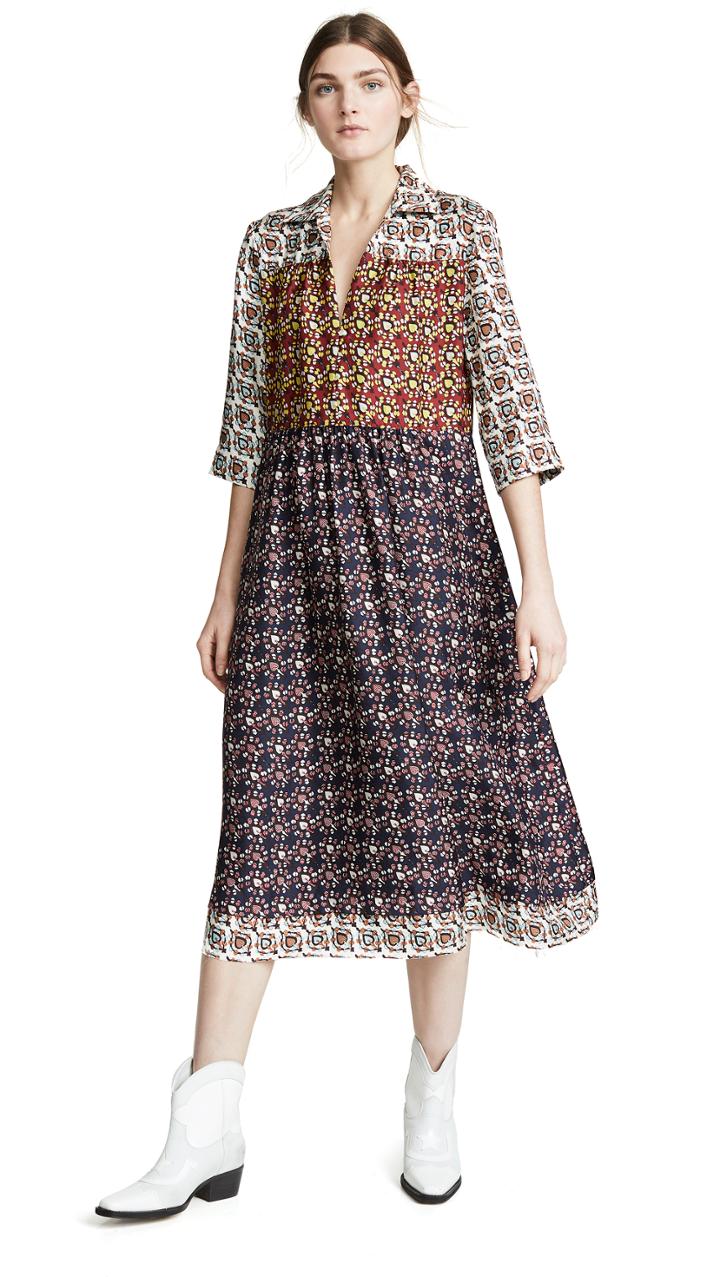 Raquel Allegra Tiered Peasant Dress