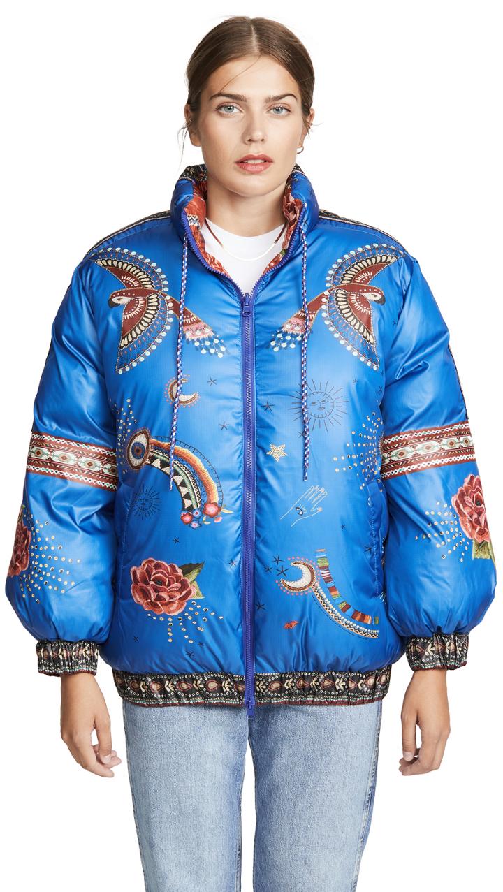 Farm Rio Reversible Mystic Puffer Jacket