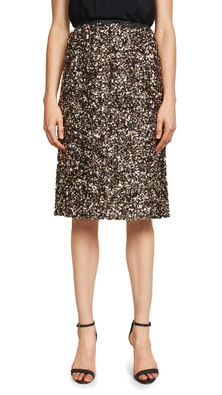 Loyd Ford Sequin Pencil Skirt