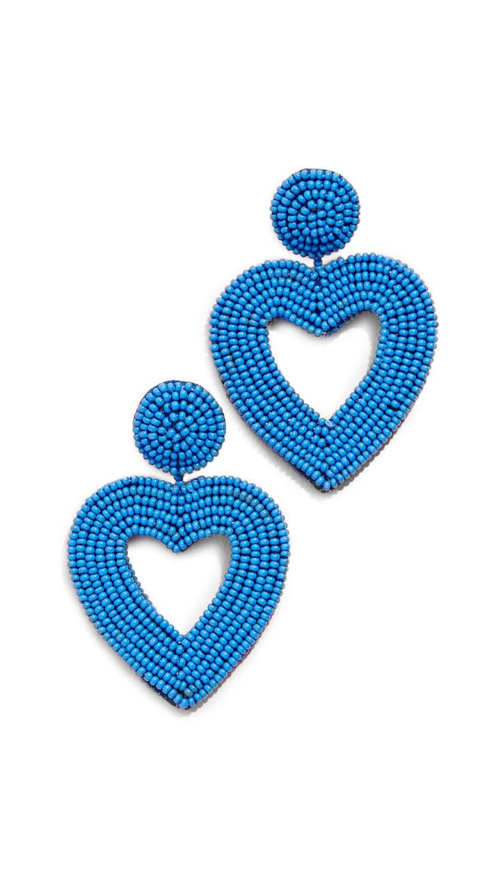 Baublebar Beaded Heart Drop Earrings