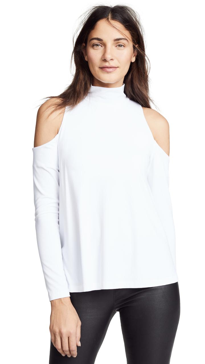 Susana Monaco Cold Shoulder Swing Top