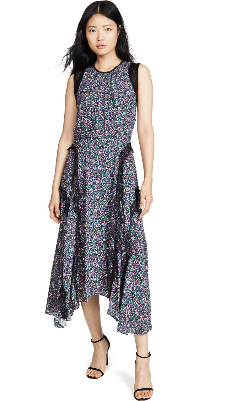Jason Wu Grey Confetti Floral Dress
