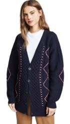 Vilshenko Ruth Cable Knit Cardigan