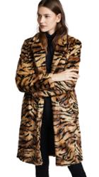 Vilshenko Faye Faux Fur Tiger Coat