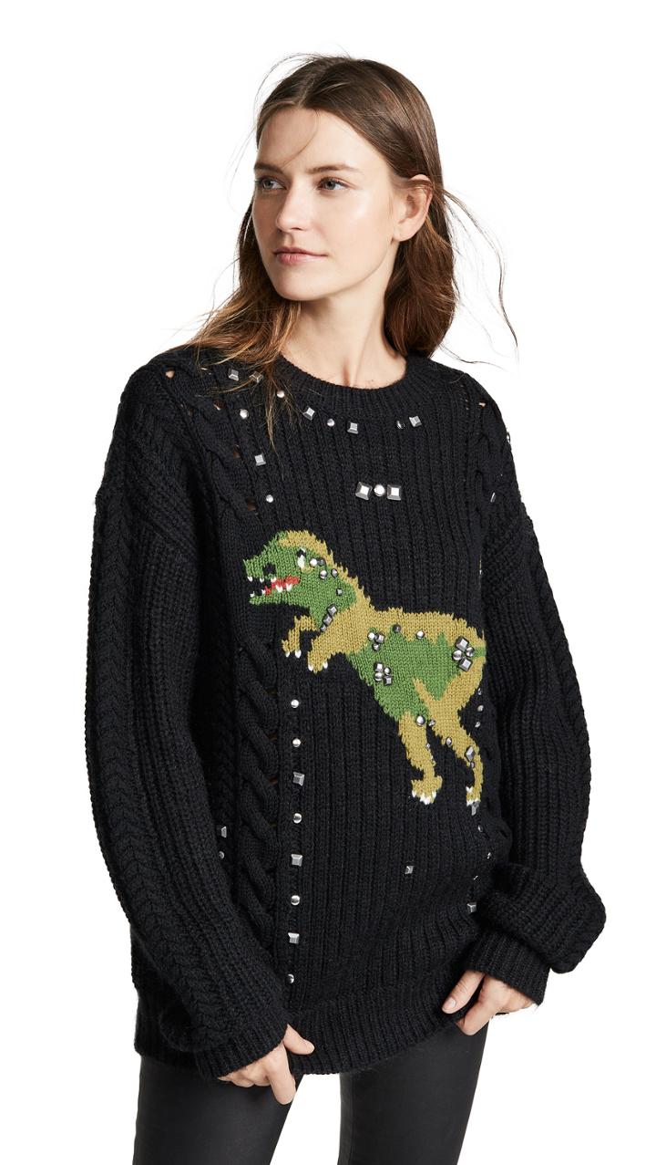 Coach 1941 Rexy Cable Knit Sweater