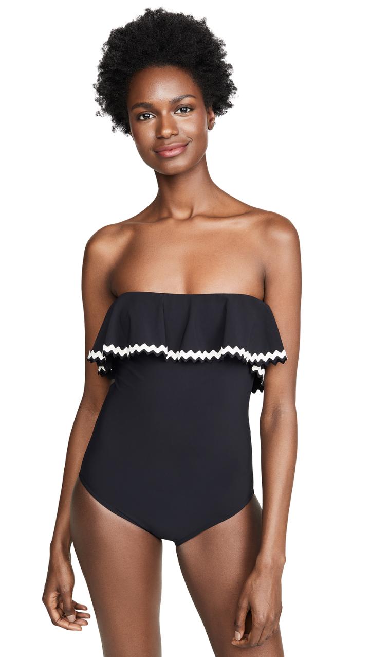 Karla Colletto Frida Bandeau One Piece With Shelf Bra