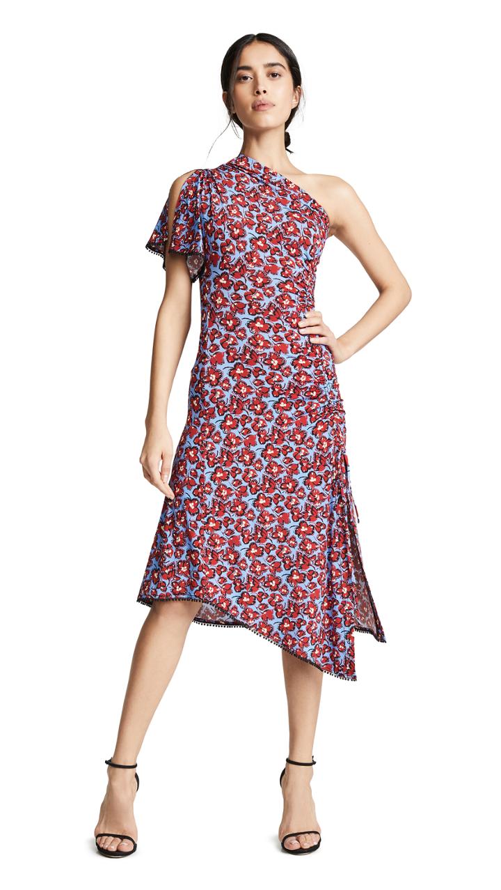 Derek Lam 10 Crosby Asymmetrical One Shoulder Dress