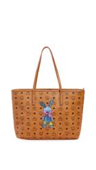 Mcm Rabbit East West Medium Shopper Tote