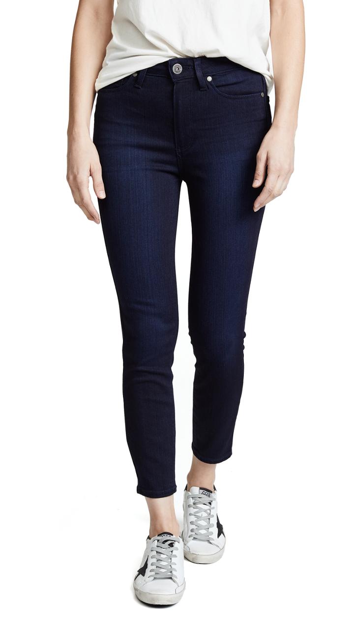 Paige Margot High Rise Crop Skinny Jeans