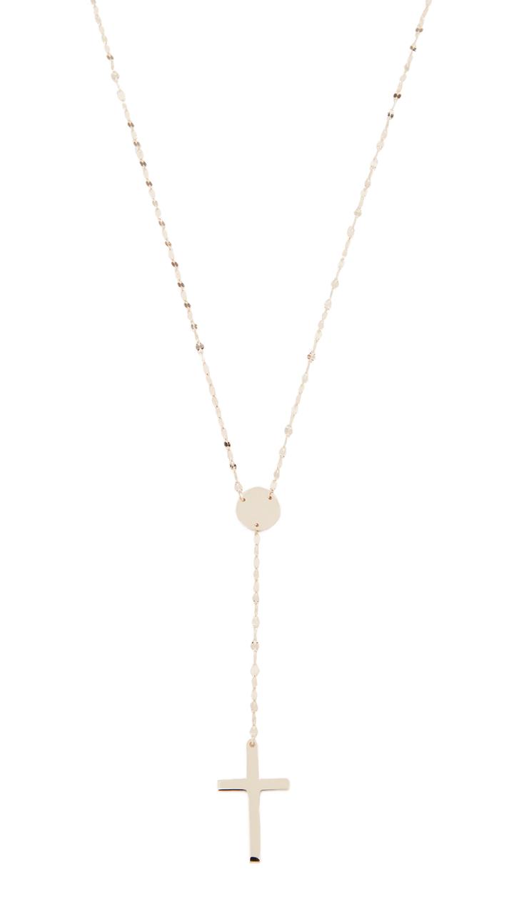 Lana Jewelry 14k Crossary Necklace