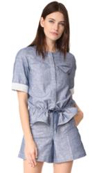 Jason Wu Grey Short Sleeve Top