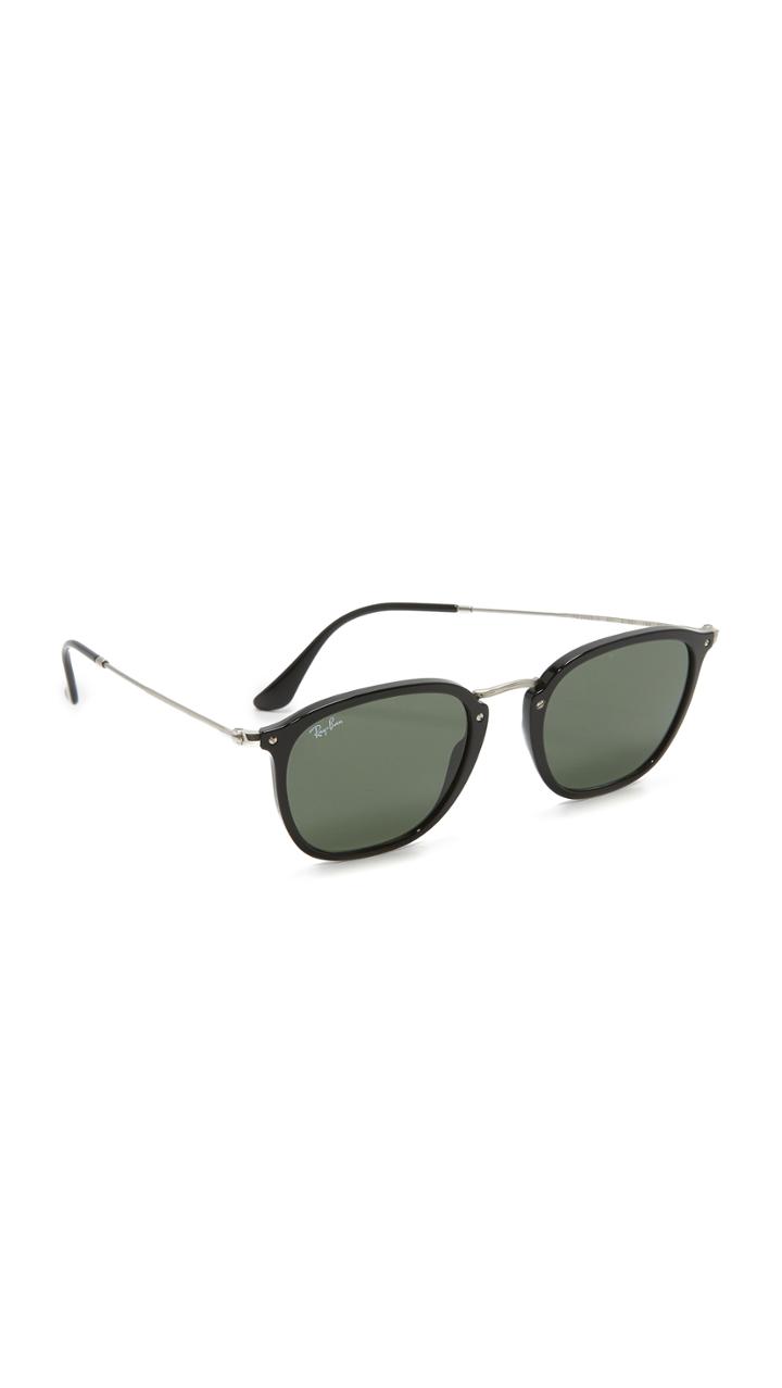 Ray Ban Rb2448n Icons Metal Bridge Square Sunglasses