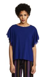 Fuzzi Striped Off Shoulder Top