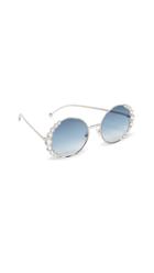 Fendi Round Crystal Sunglasses